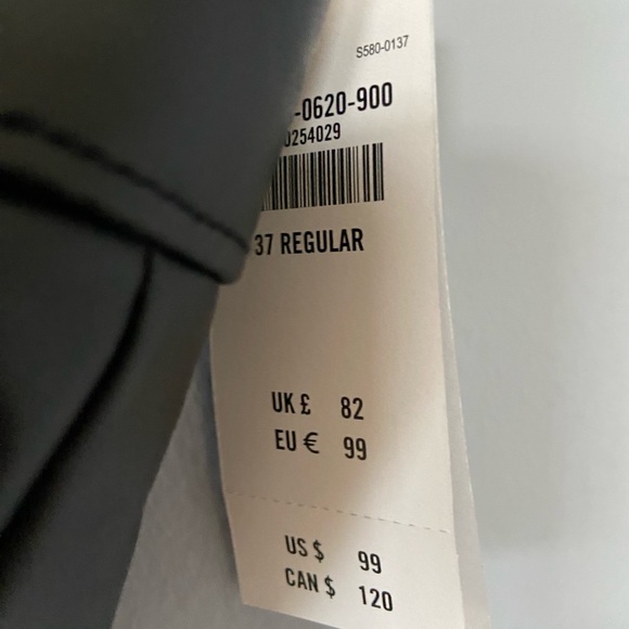 Abercrombie & Fitch Black Faux Leather Skinny High Rise Split Hem Pants Size 24 - Picture 5 of 9